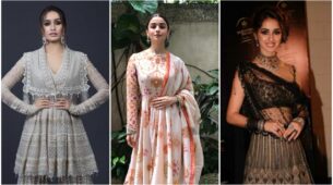 In love with designer Tarun Tahilani’s handcrafted outfits for modern-day desi fashion? Shraddha Kapoor, Alia Bhatt and Disha Patani are your vogue Goddesses