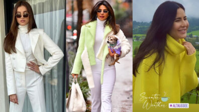 In love with the turtleneck style outfits? Get some style cues going your way from B-Town beauties, Tara Sutaria, Priyanka Chopra and Katrina Kaif