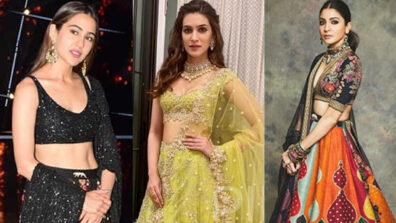 [Indo-Western ethnic Lehenga] Check out Sara Ali Khan, Kriti Sanon and Anushka Sharma’s love for Sabyasachi designer outfits