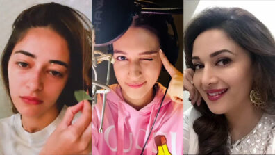 iPhone Camera Magic: Ananya Panday, Kriti Sanon and Madhuri Dixit are smiling assassins in gorgeous selfies, are you in love?