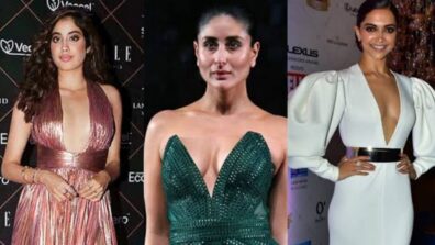 Janhvi Kapoor, Kareena Kapoor Khan, Deepika Padukone, And More: B’Town Beauties Who Made Us Go Weak In The Knees With Their Plunging Neckline Gowns