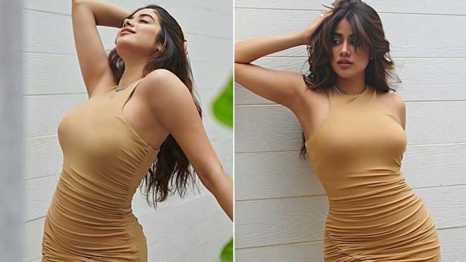 Janhvi Kapoor Rocked The Nude Shade Bodycon Look - 2