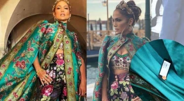 Jennifer Lopez Suffers A Fashion Faux Pas; Price Tag Was Seen Hanging On Her Floral Cape - 0