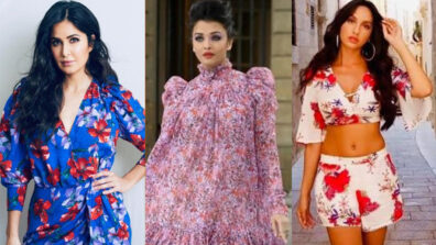 Katrina Kaif, Aishwarya Rai and Nora Fatehi are elegant damsels in floral ensemble outfits, get ready to fall in love