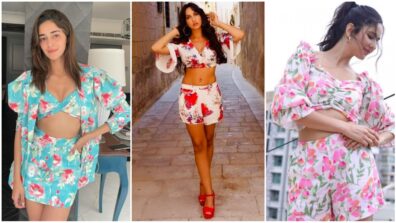 Katrina Kaif VS Ananya Panday VS Nora Fatehi: Which Diva Motivates You To Add Floral Co-Ord Sets Into Your Wardrobe? Fan Battle