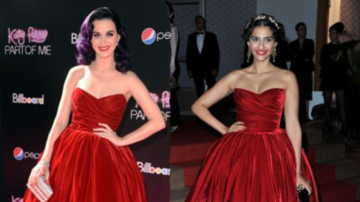 Katy Perry Vs Sonam Kapoor: Which Beauty Looks Ethereal In Red Dolce & Gabbana Red Number?