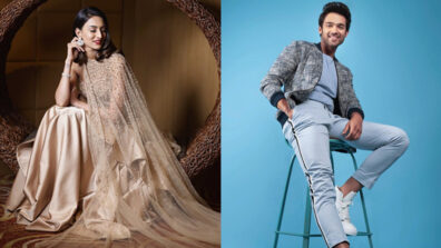 Kuch Rang Pyaar Ke Aise Bhi actress Erica Fernandes stabs hearts in velvet golden shimmery outfit, Parth Samthaan shares charming photo saying, ‘my bestesttttt smile’