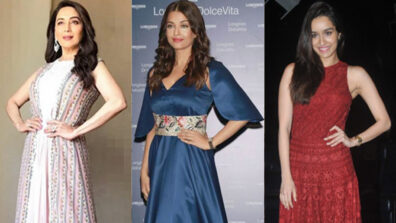 Madhuri Dixit, Aishwarya Rai and Shraddha Kapoor are regal natural beauties in printed maxi dresses, you will love the visual delight