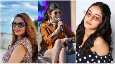 Madhuri Dixit, Sanjana Sanghi and Ananya Panday’s high-chic fashionable sunglass style hacks you need to steal