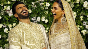 Major Throwback: When Ranveer Singh and Deepika Padukone looked like a dream twinning in off-white ethnic outfits at their reception party