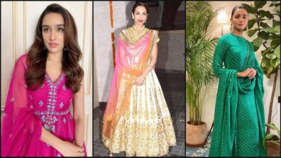 Malaika Arora, Shraddha Kapoor and Alia Bhatt stun in desi avatars, get ready to feel the heat