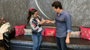 Master Blaster: Sachin Tendulkar Catches Up With The Indian Olympic Medalist Mirabai Chanu, View Pics Here