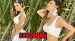 Vision In White! Mouni Roy Manages To Skip A Beat In Latest Bikini Picture; Pairs A White Bikini With A Scarf
