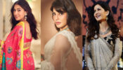 Naari In Saree: Sara Ali Khan, Jacqueline Fernandez and Katrina Kaif show the world their desi elegance in embellished sarees and heavy jewellery accessories, fans can’t stop falling in love