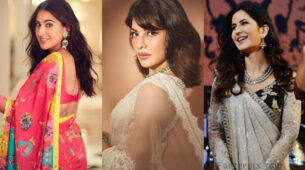Naari In Saree: Sara Ali Khan, Jacqueline Fernandez and Katrina Kaif show the world their desi elegance in embellished sarees and heavy jewellery accessories, fans can’t stop falling in love