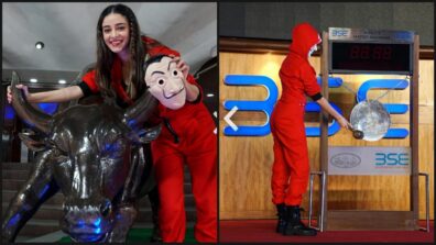 Netflix India Welcomes Money Heist Part 5: Volume 1 at Bombay Stock Exchange, Ananya Panday rings the customary bell