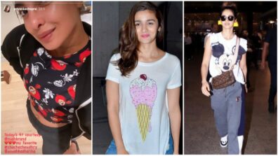 Oh So Cute: Priyanka Chopra, Alia Bhatt and Disha Patani’s adorable cartoon animated printed t-shirt style will make you go aww