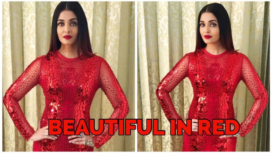 Oh So Hot: Aishwarya Bachchan Is A Vision To Behold In Her Red Majestic Flawless Gown, View Pics To Bless Your Eyes 469488