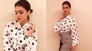Oh so pretty! Kriti Sanon is a vision to behold in polka dots