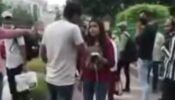 OMG! A Girl Slaps Random Guy On Road After Quarrel Over Prank, He Slaps Her Back, Watch The Viral Video