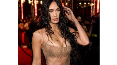 Picture Of The Day: Megan Fox sets the oomph quotient on fire with her transparent nude-coloured outfit at VMA red carpet, see viral moment