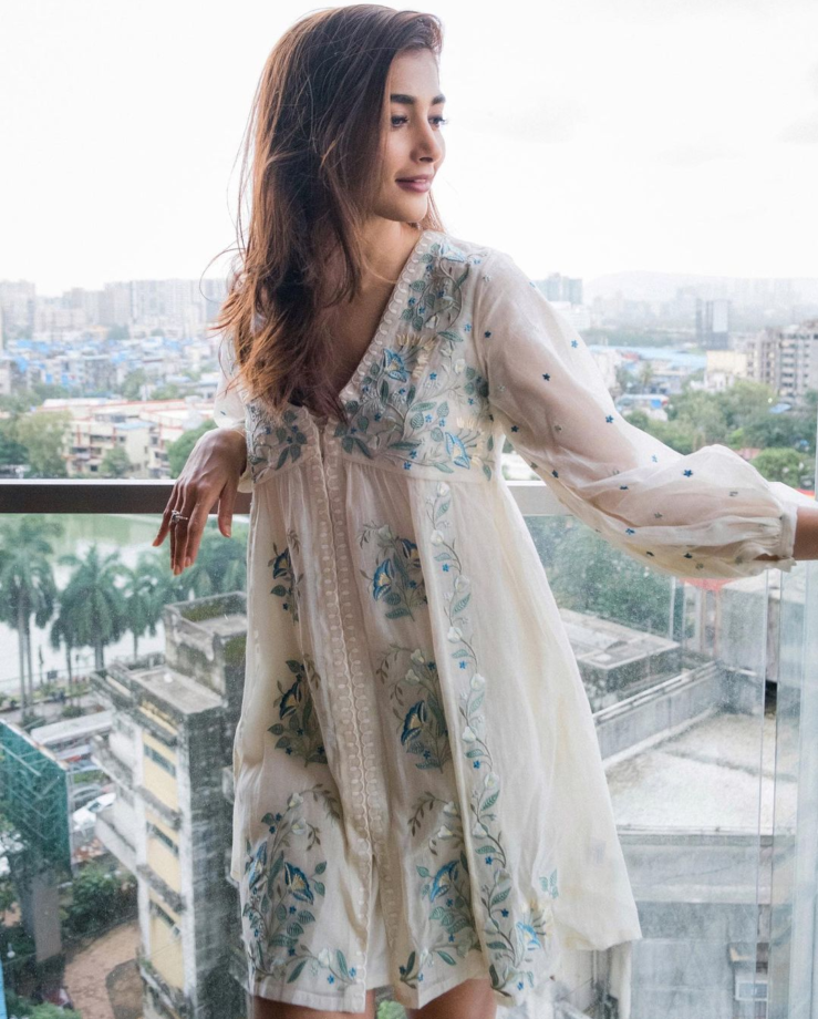 Pooja Hegde Clocks A Big Milestone On Instagram; Slips Into A Perfect White Dress - 0