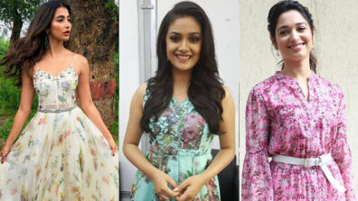 Pooja Hegde, Keerthy Suresh and Tamannaah Bhatia shine bright like diamonds in floral printed dresses, see viral pics