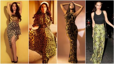 Printed For The Wins: Nora Fatehi Vs Malaika Arora: Whose Animal Print Cross Outfit Looks Better?