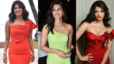 Priyanka Chopra, Kriti Sanon and Aishwarya Rai are resplendent beauties in one-shoulder high-chic outfits, fans sweat