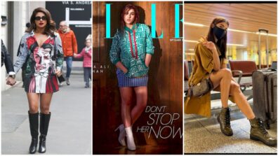 Priyanka Chopra, Sara Ali Khan and Pooja Hegde step up their footwear fashion game with these stylish ankle-length zipper boots, fans take inspiration