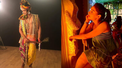 Radhakrishn fame Mallika Singh spotted blushing and smiling in her own company, Sumedh Mudgalkar says ‘tumhara yogdaan shabdo mein baayan na ho paye’