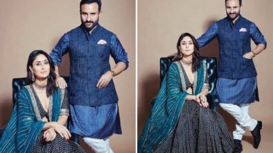 Royal Couple Of B-Town Throwback to the time when Saif Ali Khan and Kareena Kapoor looked elegance personified in this blue-themed ethnic photoshoot