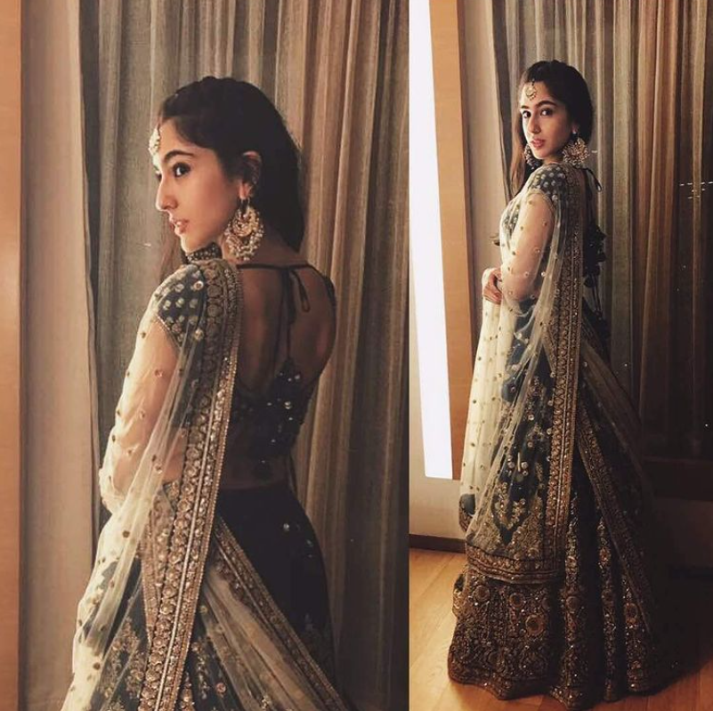 Sara Ali Khan Has Left Us Mesmerized In Her Poses In Beautiful Lehengas, Fans Left Awestruck - 3