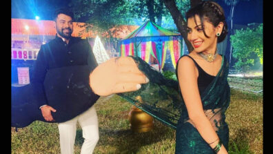 Saree Ke Fall Sa Kabhi Match Kiya Re: Shabbir Ahluwalia gets playful with Sriti Jha’s sensuous saree, fans love the romantic moment