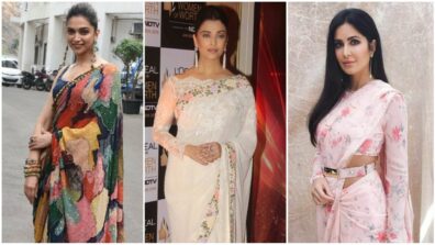 Saree Mein Nari: Deepika Padukone, Aishwarya Rai, Katrina Kaif and floral printed Sabyasachi designer sarees, a quintessential visual delight