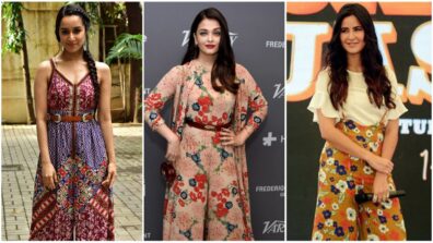 Shraddha Kapoor, Aishwarya Rai, Katrina Kaif and embellished floral jumpsuit avatars, a quintessential visual delight