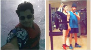 Siddharth Nigam does an unbelievably difficult underwater stunt with precision, Ashnoor Kaur shares her fitness moment with him