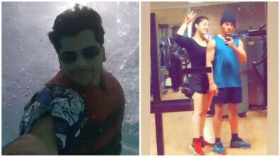 Siddharth Nigam does an unbelievably difficult underwater stunt with precision, Ashnoor Kaur shares her fitness moment with him