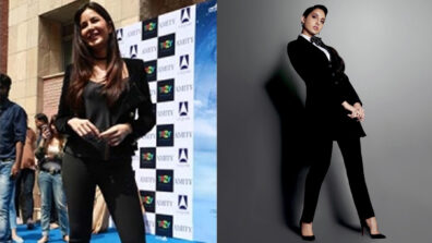 Slay the classy semi-corporate black blazer style like Katrina Kaif and Nora Fatehi to burn the oomph game