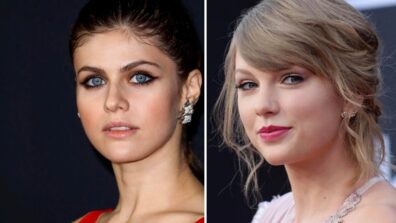 Slay The Sleeveless, Deep Neck, Long Gown Like Alexandra Daddario & Taylor Swift