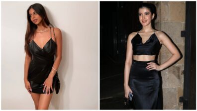 Suhana Khan’s classic dress VS Shanaya Kapoor’s crop top: Which black outfit would you pick for your next dinner date with beau??