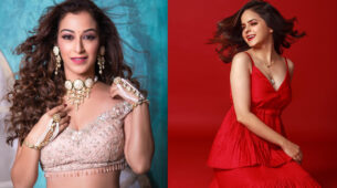 Sunayana Fozdar is dazzling diva in desi super hot low-neck blouse and lehenga, Palak Sindhwani melts hearts in sensuous spicy red hot dress