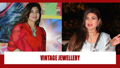 Take hints from Alka Yagnik for an excellent choice of vintage-inspired jewellery and simple, traditional designs