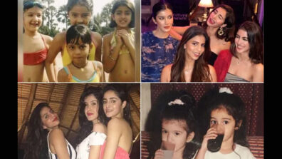 Then VS Now: Take a look at childhood photos of B’Town star kids Ananya Panday, Suhana Khan, and Navya Naveli Nanda