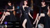 Too Hot To Handle: Kajal Aggarwal mesmerizes one and all with her ‘dark and sensuous’ black embellished slit gown avatar, Monalisa and Hansika Motwani love it