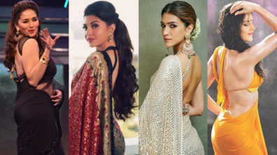 Too Hot To Handle: Madhuri Dixit, Jacqueline Fernandez, Kriti Sanon and Katrina Kaif are here to etch their place in your hearts with their sensuous backless style, are you feeling the heat already?