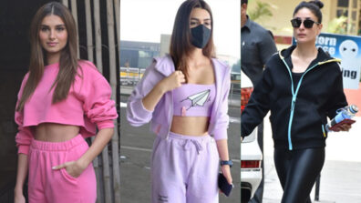 Too Hot To Handle: Tara Sutaria, Kriti Sanon and Kareena Kapoor flaunt their hot curves in tracksuit yoga pants, see viral pics