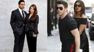 Ultimate Popularity Challenge: Abhishek Bachchan-Aishwarya Rai Vs Nick Jonas-Priyanka Chopra: Which celebrity couple sets the best fashion trend in black?