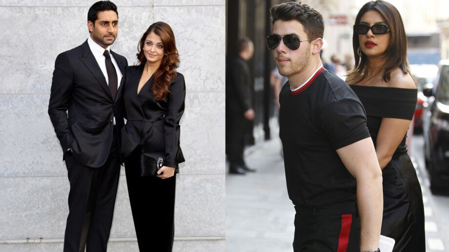 Ultimate Popularity Challenge: Abhishek Bachchan-Aishwarya Rai Vs Nick Jonas-Priyanka Chopra: Which celebrity couple sets the best fashion trend in black? 471582