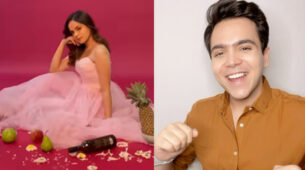 Watch Now: Palak Sindhwani looks like a daydream in an off-shoulder pink outfit, Raj Anadkat says ‘take it easy’